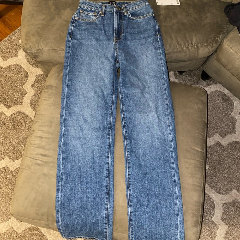 BDG size 25 straight leg jeans , medium wash